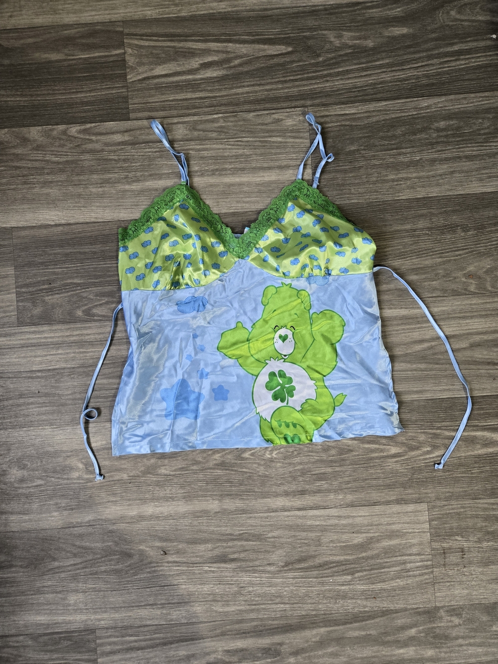 Y2K Care Bears silky night camisole 1X